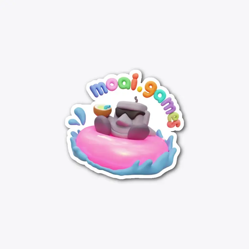 MOAI Relaxing Sticker